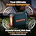 bossdeng Portable Waterproof Bluetooth Speaker IPX5 for Outdoor,HD Sound All-Day Playtime, BT5.3,Wireless Speakers with Lights, Essentials for Beach/Party/Camping,Gifts for Men Women Boys Girls-Blue