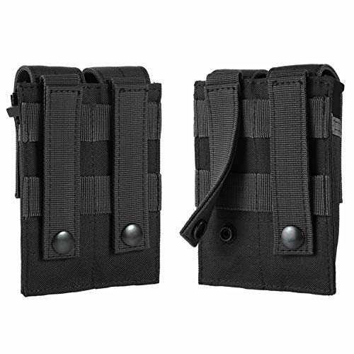 Frtkk Tactical Single/Double Pistol Mag Pouch Outdoor Molle Open-Top Magazine Pouch For Glock M1911 92F #TOP2