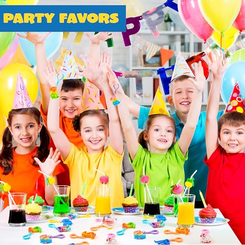 Image of JOYIN Dinosaour Pop Fidget Keychain 30 Pack Pop Fidget Toys Bulk Party Favors for Kids, Halloween Goodie Bags Stuffers Back to Student Gifts Classroom Prizes Birthday Sensory Toys