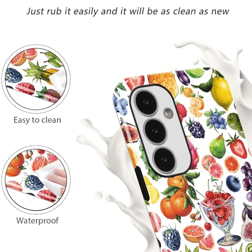 Coque Samsung Galaxy A16 5G fruits d'été antichoc double couche 6,7 pouces