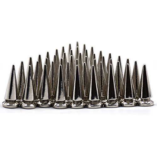 25Mm 10/20/30/50 Sets Large Metal Big Tree Spikes Studs Screw-Back Studs For Diy Leather Craft(10 Sets) #TOP2
