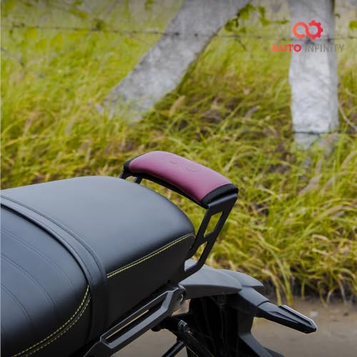 Image of Auto Infinity Grab Rail with Comfort Cushion Compatible with Honda CB350-RS (Red, Pack of 1)