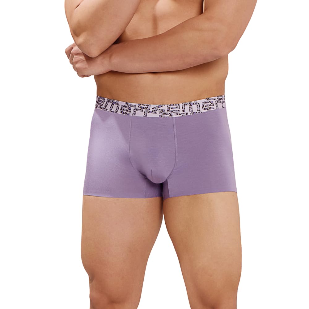 mercaze Men's Underwear Trunk - Seamless Ultra-Soft Comfort-Micro Modal Spandex Innerwear for Men, M108P- Ultra Soft, Comfort Fit, 4 Way Flex, Quick Dry, Breathable Fabric - Dark Purple, Medium-picture-23