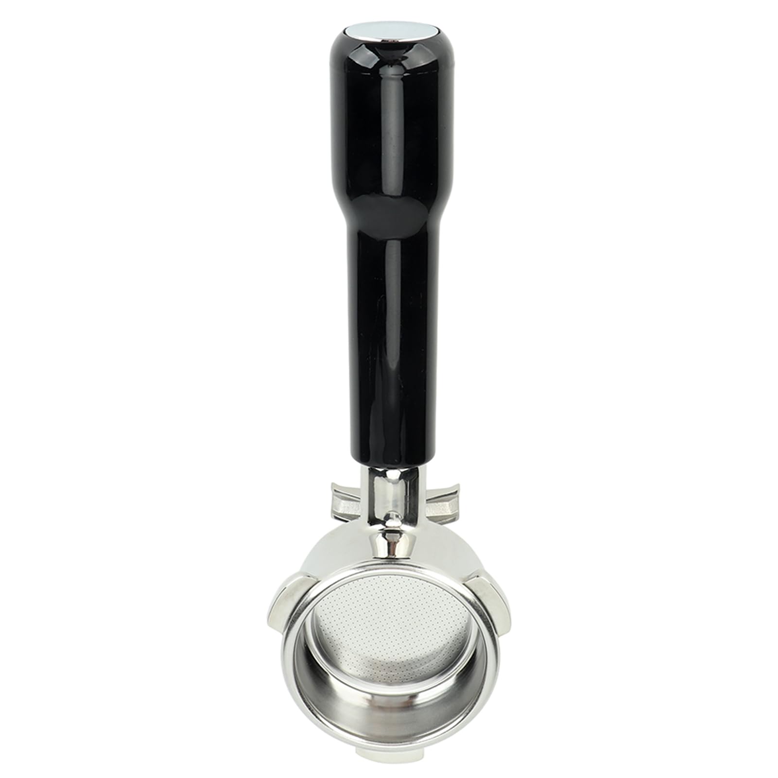 Ejoyous 54mm Uchwyt do Kawy z podwójną wylewką ze Stali Nierdzewnej Filtr do Kawy z Koszem 870 880 Ekstrakcja dla Domowych Baristów (BLACK)