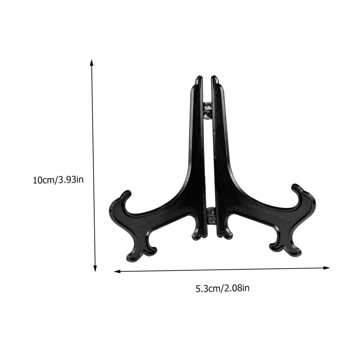 Cabilock Plastic Plate Display Rack 12pcs Tea Cake Stand Foldable Plate Stand Rack for Home Decor