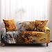 Pokrowiec na sofę brązowo-żółty pokrowiec na sofę miękki spandeks pokrowce na kanapę rozciągliwe pasujące do wszystkiego ochraniacze na sofę od zwierząt domowych nowoczesne regulowane pokrowce na sofę na sofę uniwersalne pokrowce na 4 siedzenia