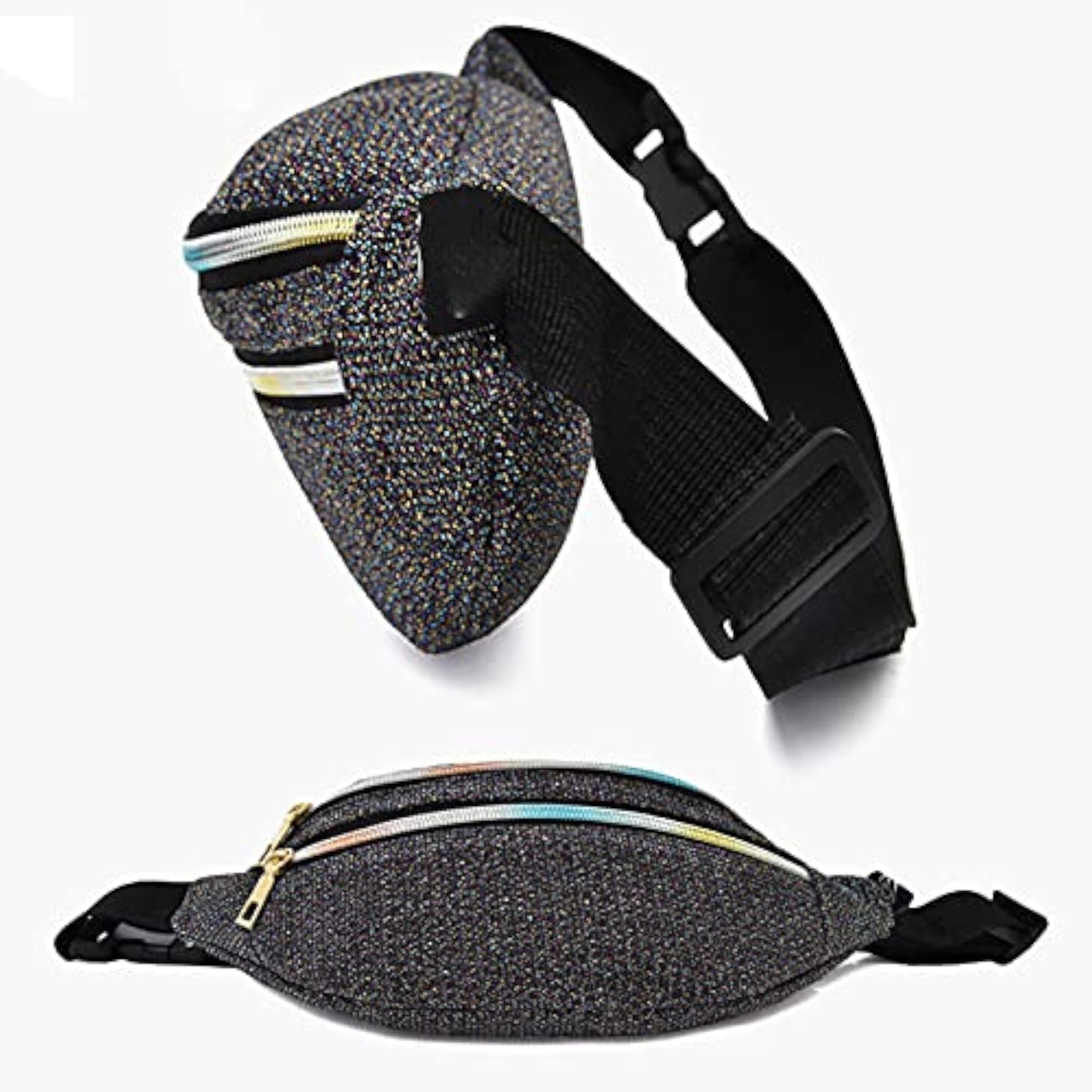 Women's Shiny Oxford Hip Bum Bag for Travel