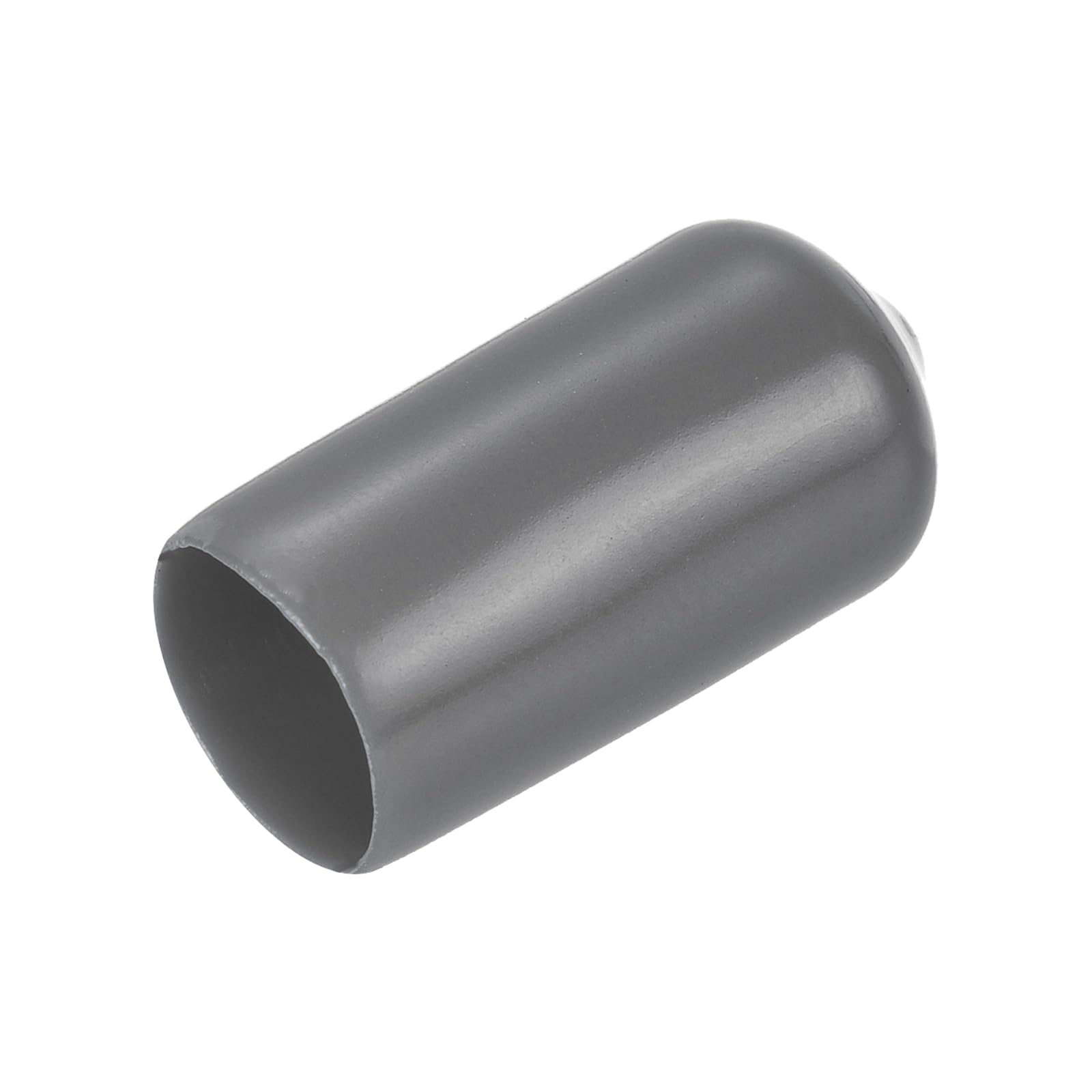 uxcell 20pcs Rubber End Caps 10mm(3/8") ID Vinyl PVC Round Tube Bolt Cap Cover Screw Thread Protectors Dark Grey