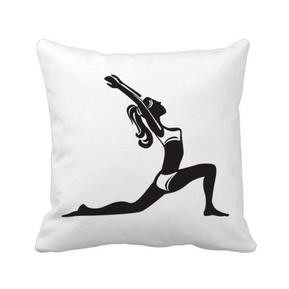 Housse de coussin yoga et santé carrée pour soulager le dos assis