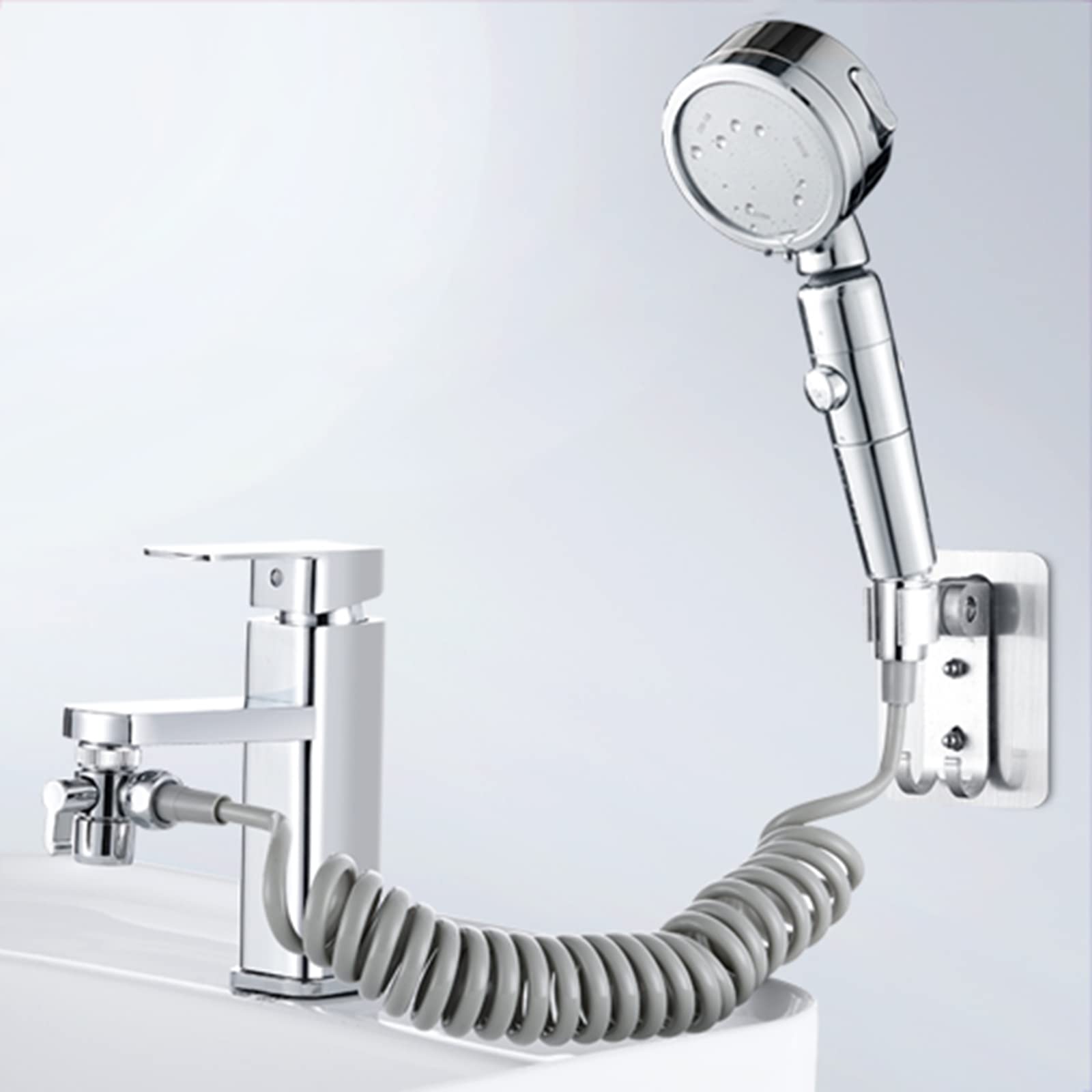 Fixation de pulvérisateur de tuyau d'évier pour robinet baignoire