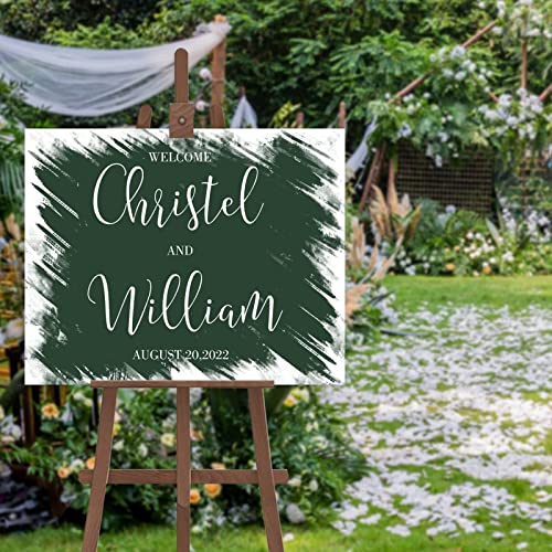 Panneau de calligraphie mariage sur mesure pour immortaliser la date de vos fiançailles