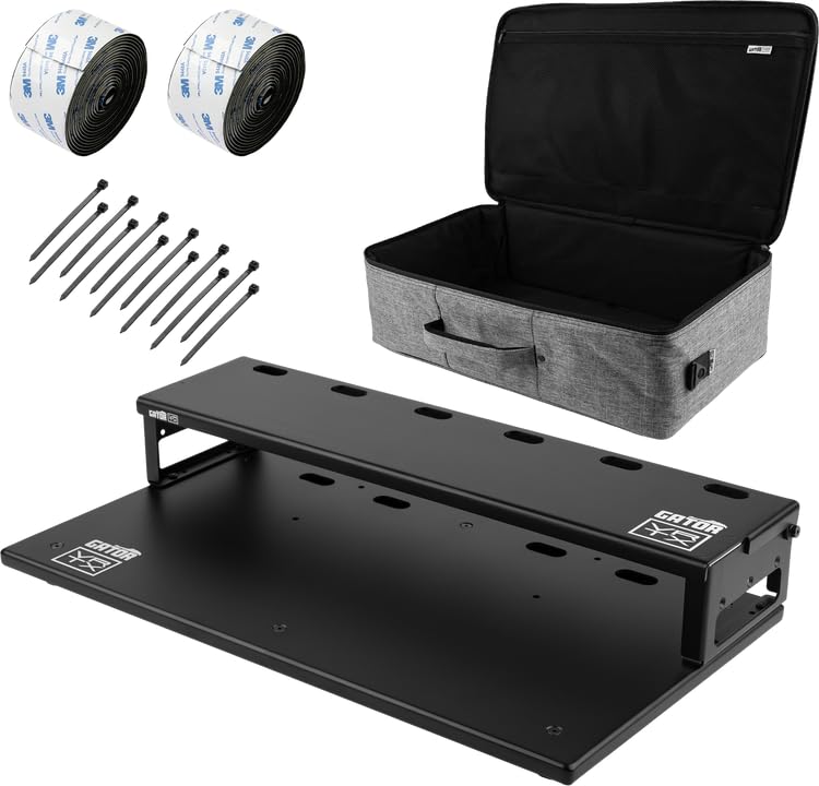 Vertex by Gator Tour Compact Series 23' x 13' Pedalboard & Riser w/Padded Gig Bag, (GV-TC2313R2-GB)