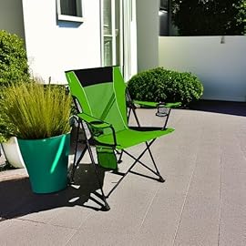 Kijaro Dual Lock Portable Camping Chairs - Enjoy the Outdoors with a Versatile Folding Chair, Sports Chair, Outdoor Chair & Lawn Chair - Dual Lock Feature Locks Position - Ireland Green