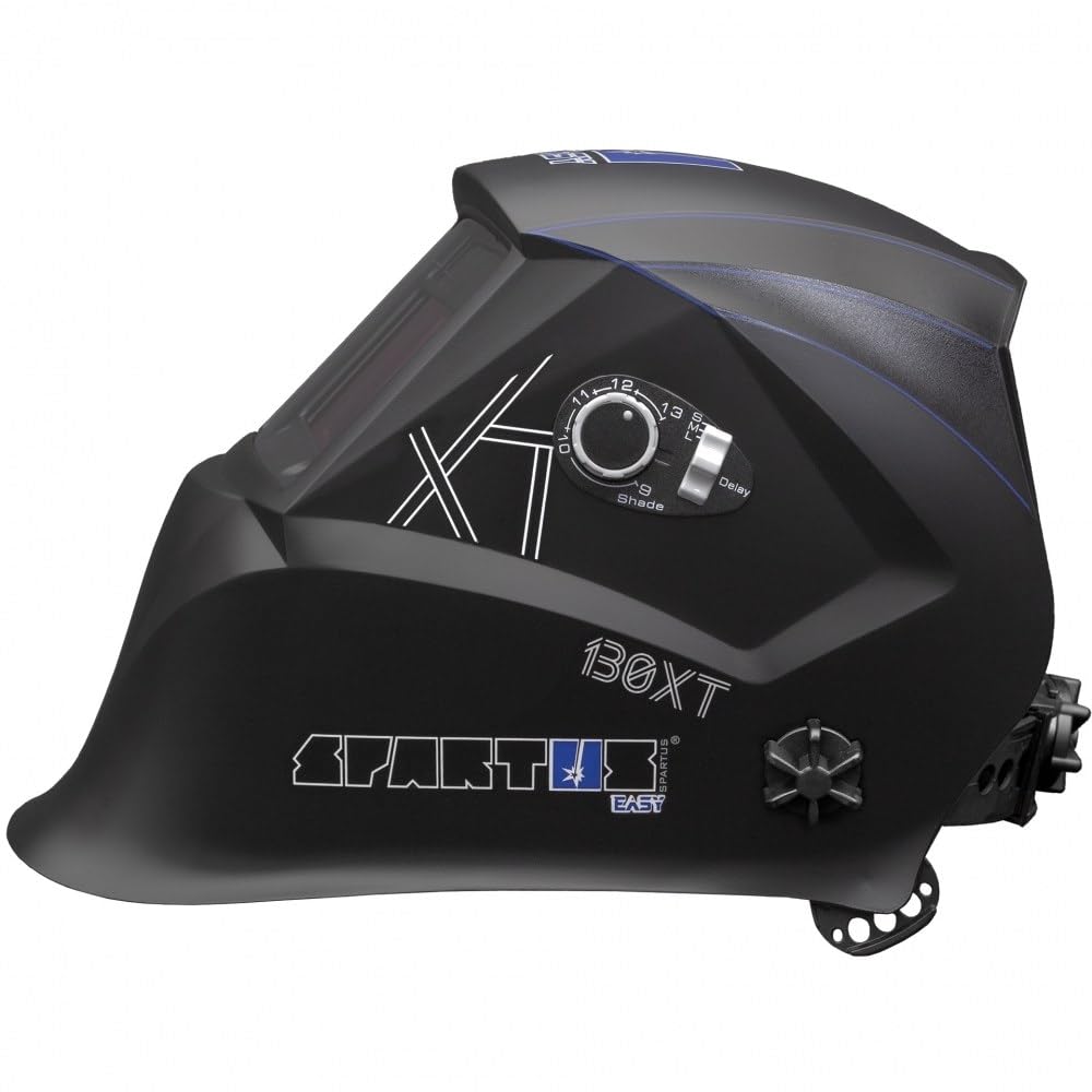 SPARTUS Schweißhelm Automatik Schweißmaske - Automatik Schweißhelm 1/1/1/2 True Color 4 Sensoren & Schleiffunktion MIG Wig - Easy 130XT - Bestschweissen.de