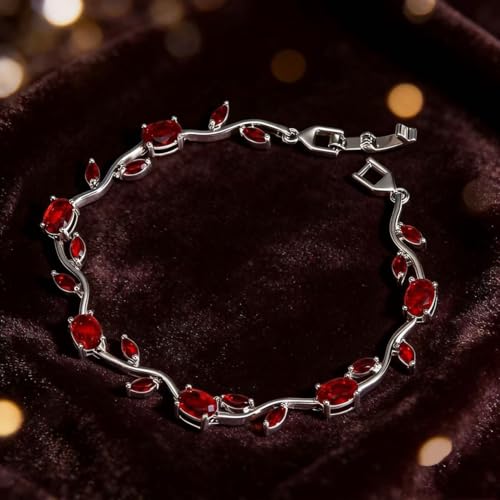 Image of Shining Diva Fashion Tulip Bracelet for Women, Floral Crystal, Anti Tarnish Jewellery Stylish Bracelet Gifts for Girls