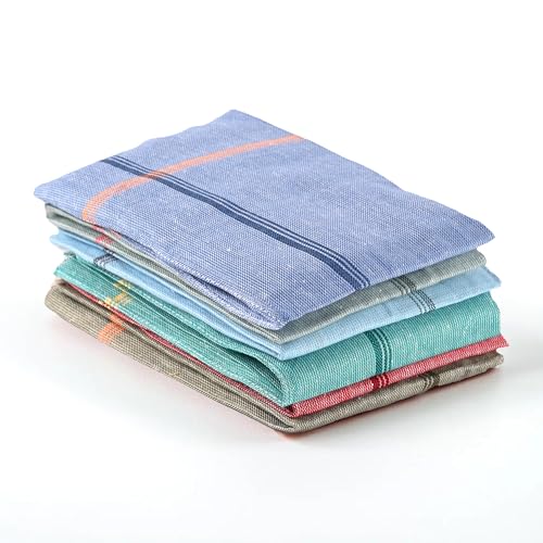 Image of Kuber Industries Pack of 6 Cotton Kitchen Cloth /Napkins | Fridge, Kitchen Cleaning & Roti Napkins with Tassles | 19x19 Inches - Multicolor