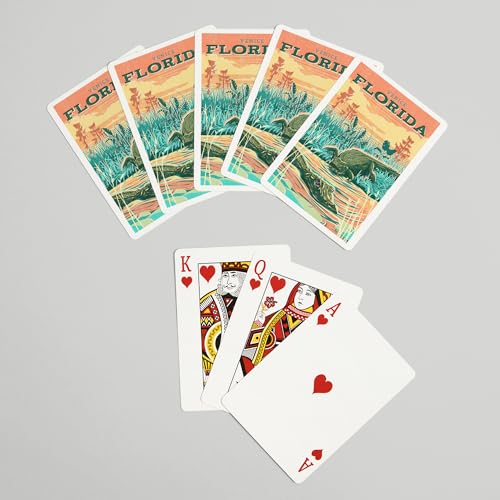 Naipes Poker Venice Florida Estilo Vintage 52 Cartas miniatura 7