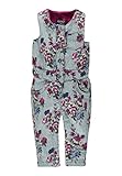 Der fröhliche Kanz Overall aus gemütlichem Denim begeistert durch romantischen Blüten-Print. Dank eines Elasthan-Anteils ist für höchsten Tragekomfort gesorgt. Ein feiner Rundumgummibund in der Taille verleiht eine wunderschöne Silhouette und garantiert zusätzlich perfekten Sitz. Ein weiches Jerseyinnenfutter am Oberteil wärmt angenehm. Hochwertige Vintage-Knöpfe vorn und praktische Druckknöpfchen an den Beinen unterstützen sanft das Anziehen. Das Poteil ist besonders großzügig geschnitten und bietet ausreichend Platz für das Windelpaket. Das liebenswerte Design lädt zu wunderschönen Kombinationen mit fröhlichen Basics und flauschigem Strick ein.