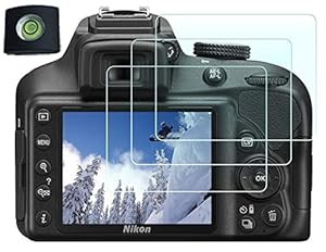 HUIPUXIANG Displayschutzfolie für Nikon D3500 D3400 D3300 – 3+1 Pack