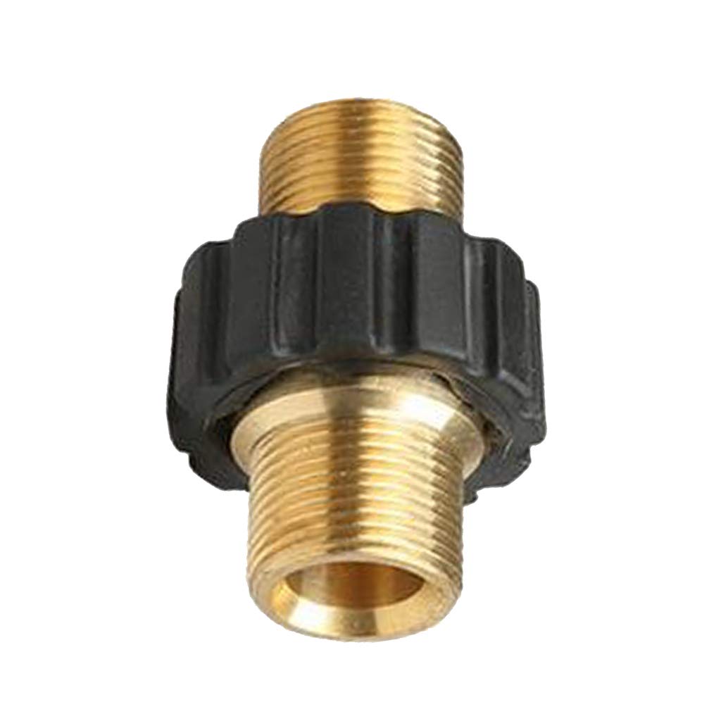 P Prettyia Heavy Duty M22 Quick Release Connector to M22 Male Adapter Pressure Washer Coupling Couplers Brass