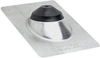 Water-Tite 81870 8-3/4" x 12-1/2" Galvanized-Steel Base Roof Flashing with Elastomer Collar for 1/2", 3/4", and 1" Tubing (GB5)