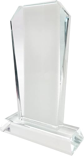 Ismosm Productos de sublimación en blanco, placa de cristal, decoración de mesa, letreros decorativos, placa de premio, marco de fotos