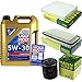 Produktbild QR-PARTS 69371860 Filter Set Inspektionspaket 5 Liter Liqui Moly Motoröl Longlife III 5W-30 MANN-FILTER Innenraumfilter Luftfilter Ölfilter