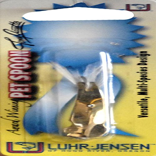 South Bend Sporting Goods Luhr Jensen Pet Spoon, White Feather Gold, 1/6-Ounce