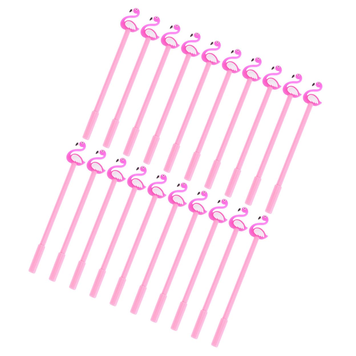 80 Pièces Lot de Stylos Gel Flamant pour Étudiants Pointe Fine Design Cartoon Écriture Scolaire Léger pour Filles et Garçons