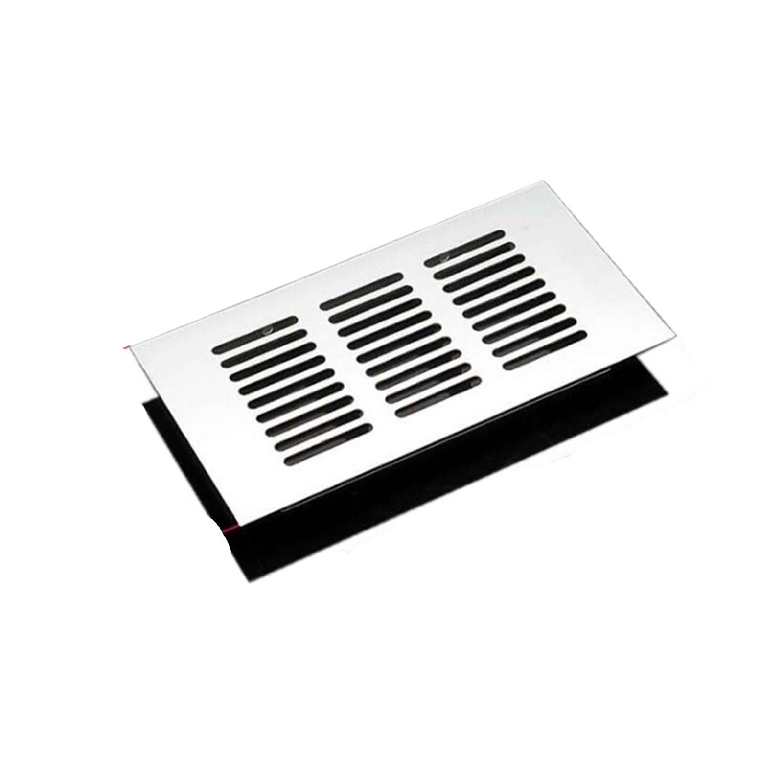 Fdbtyjn One Color Vent Cover Vent Cover Alloy Rectangular Air Vent Grille Ventilation Cover For Cabinet Wardrobes Cupboards Fan Louver Vent Home Decor Cover(80X225mm)