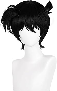 Amazon.co.jp: コスプレウィッグ 短髪 メンズウィッグ かつら 黒髪
