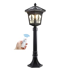 Smart Solar Pathway Lights 2-in-1 Outdoor Waterproof Landscape Lights with Remote Control 3 Colors Light for Garden Lawn