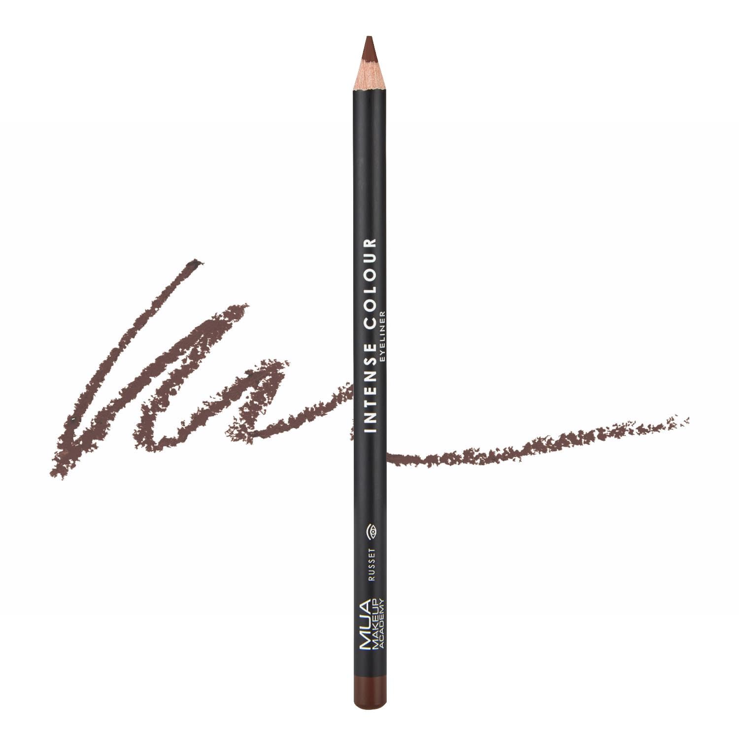 MUA Makeup Academy Intense Colour Pencil Eyeliner, Russet - Vegan & Cruelty Free