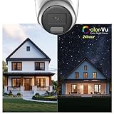 Ⲏіkvіsіon DS-2CD2347G2-LSU/SL Acusense 4MP IP PoE Turret Dome Camera, 2.8mm Wide Angle, CoIorVu Full Color Night Version, Two Way Audio, Outdoor, Strobe Light, Compatible with Hikvision NVR - Image 2