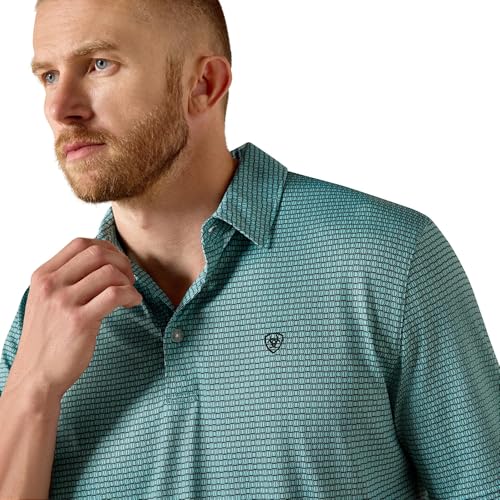 Polo clásico para hombre de ARIAT con estampado completo miniatura 4