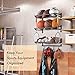 Sunix Garage Sports Equipment Storage, Basketball Rack with 3 Racks, Sports Equipment Organizer Wall Mount Shelf with 4 Hooks for Rackets, Sports Equipment Storage Rack, basketball Rack