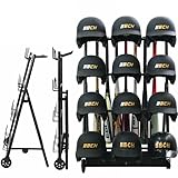 野球 バット＆ヘルメットスタンド バット14本 ヘルメット12個収納可能 折りたたみ式 キャスター付き 車輪付き 移動式 バットスタンド バット入れ バット掛け バット収納 ヘルメット掛け スチール 鉄 頑丈 ラック 卒業記念品 卒団記念品 BBCH