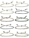 Jstyle 10Pcs Friendship Braided Bracelet for Women Girls Colorful Handmade String Wrap Bracelets for Wrist Anklet Cord Adjustable Birthday Gifts