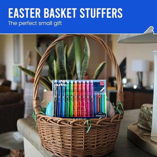 BUNMO Erasable Gel Pens - Multicolor Erasable Colored Pencils for Smooth Writing & Drawing - Gifts for Teens - 10 Colorful Pens with 10 Refills Included