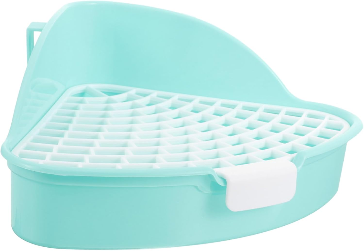TOYANDONA Rabbit Triangle Litter Box for Small Animals Bunny Potty Trainer Corner Toilet for Guinea Pigs and Hamsters Easy PET Toilet Equipment