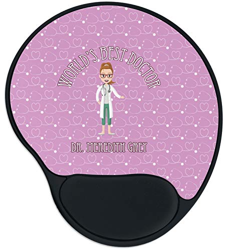 Personalized Doctor Avatar Mouse Pad with Wrist Support