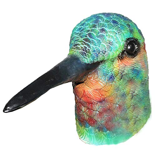 Realistic Humming Bird Latex Mask Halloween Costume Party Latex Animal Bird Head Mask Carnival Masks