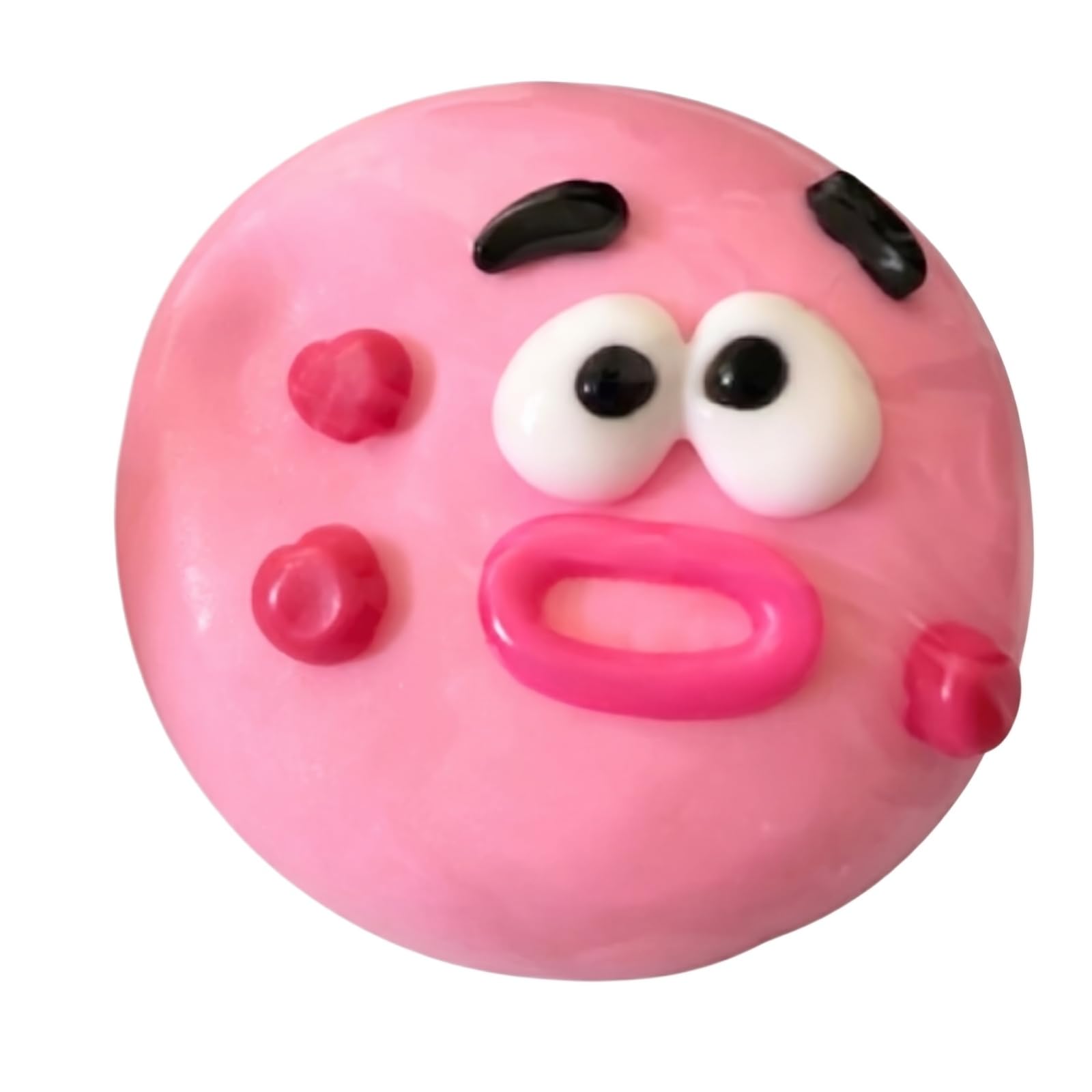 Smushers Sensory with Interchangeable Faces, Funny Curiosities Dog Face Swap Squishy Stress Balls, Soft Slow Rise Moldable Fidget Stress Relief Ball, Desk Accessory for Adults(#B 1PC)
