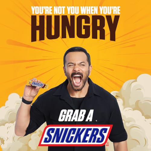 Image of Snickers Butterscotch Flavoured Chocolate Bar | Loaded with Crunchy Peanuts, Nougat & Caramel | Irresistibly Nutty Chocolate Bar | 22g | Pack of 24