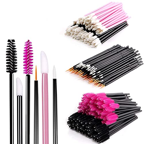 Disposable Makeup Applicators Mascara Wands - BTArtbox Disposable Eyelash Brushes & Lipstick Applicators & Eyeliner Brushes 300PCS Makeup Artist Supplies Kit