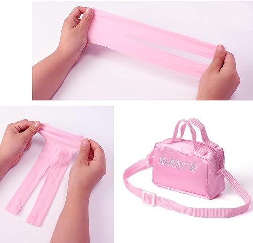 Miniatura 7 de Accesorios de ropa para muñecas de 18 pulgadas, juego de vestido de bailarina de ballet para muñecas de 18 pulgadas, incluye leotardo rosa, medias,