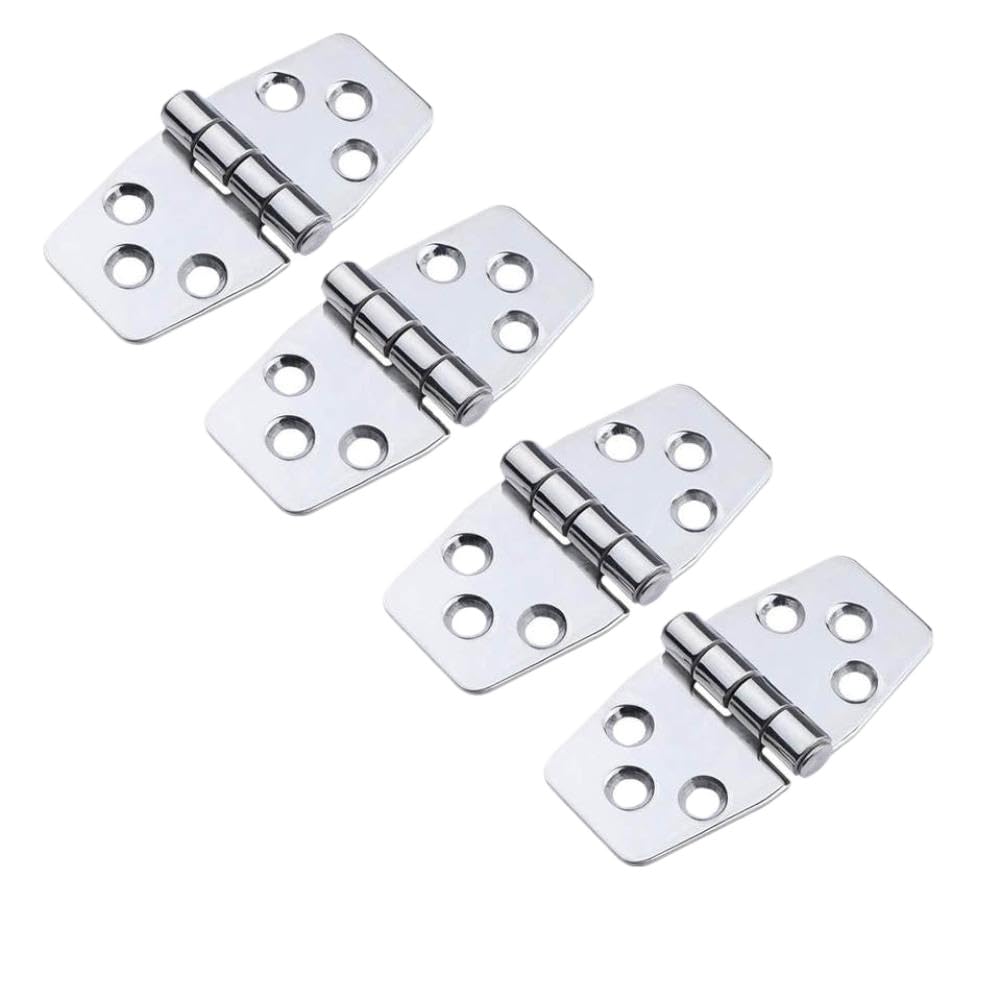 Dannvrkta Onecolor 4Pcs Door Hinges Marine Grade Stainless Steel 3 X 1.5 Window Hinges Hardware Compatible With Boat