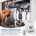 Yuqutum 8 Pieces #4-2/0 Neutral Lug Kit, Circuit Breaker Ground Lugs, Aluminum Grounding Lugs Fit for Breaker Electrical Connections
