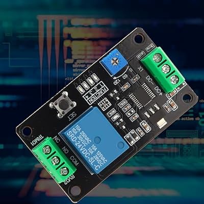 DC 5V 12V 24V Timer Delay Relay Module, Multifunctional Programmable Time Relay with Delay On/Off, Self-Locking, Trigger Delay, 0.1s-120s Adjustable, Cycle Timer with Memory for Industrial