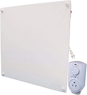 Amaze Heater 400SSTH 400W with Plug-In Thermostat Electric Panel Room Heater